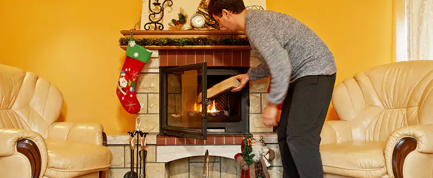 Rusted Metal Fireplace Restoration in Danville, Illinois